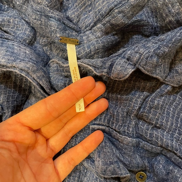 Free People One of the Guys Oversized Flannel Button Down - Picture 3 of 3